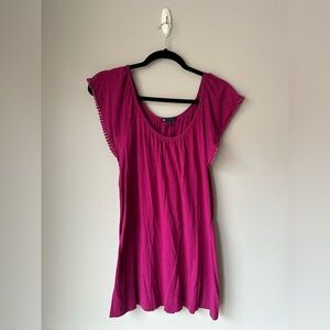 GAP‎ Fuchsia Blouse size med